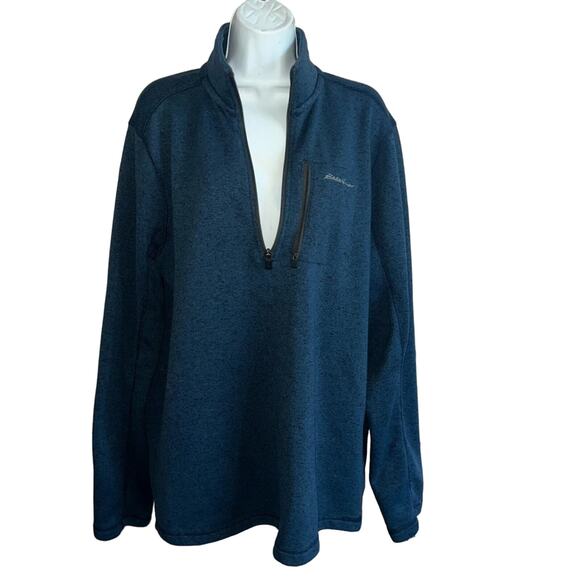 Eddie Bauer 1/4 Zip Pull Over Jacket Men’s Tall Large - Picture 1 of 7